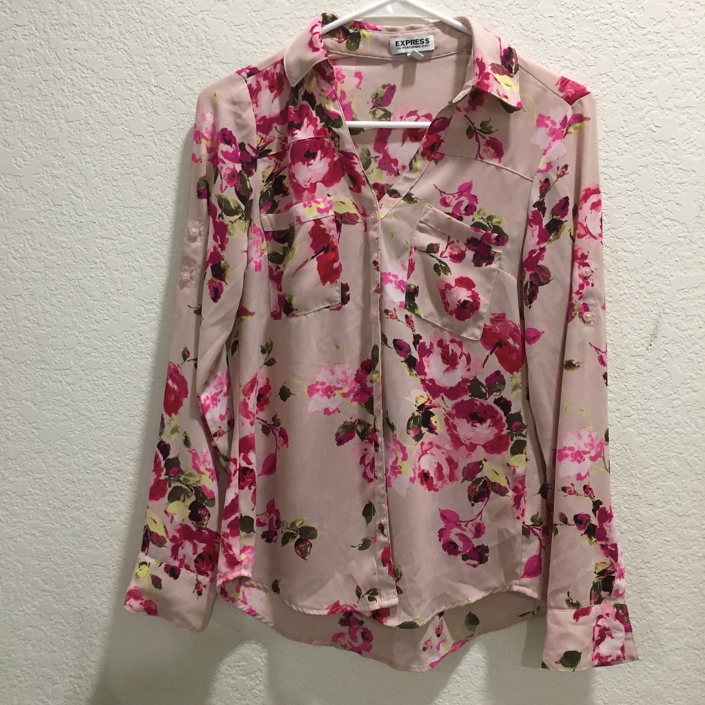 Express button down blouse